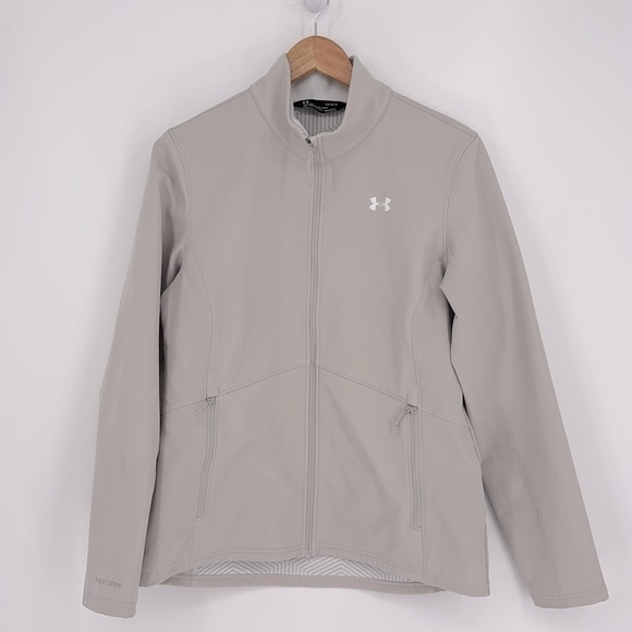 Under Armour Storm Coldgear Infrared Soft Shell Jacket Women’s Size Large Gray - Picture 1 of 12